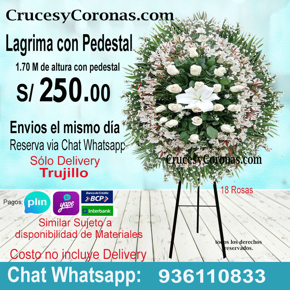 arreglos florales para difuntos trujillo