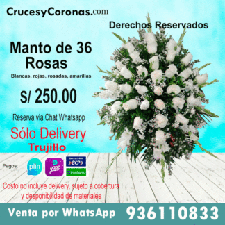 Manto de 36 Rosas