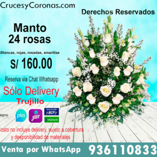 Manto 24 rosas